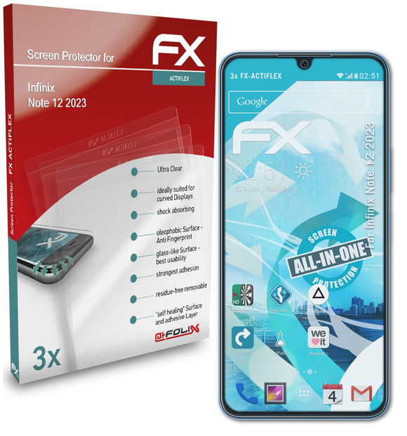 atFoliX FX-ActiFleX Displayschutzfolie für Infinix Note 12 2023
