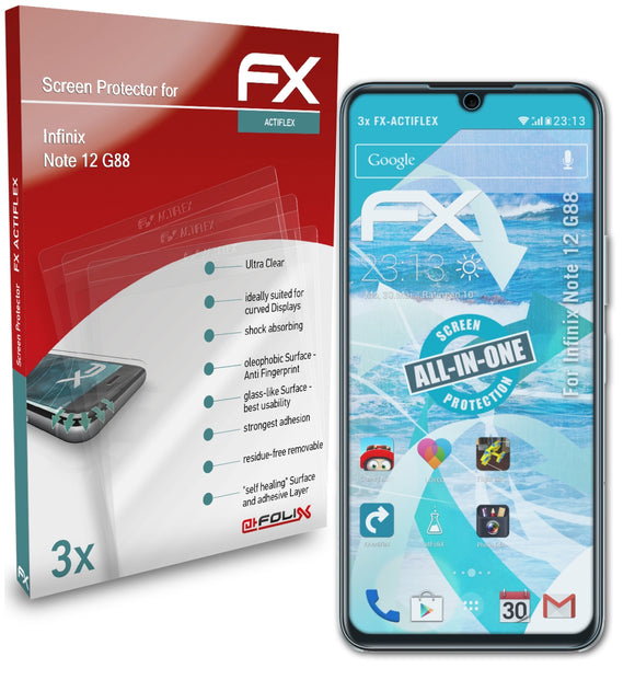atFoliX FX-ActiFleX Displayschutzfolie für Infinix Note 12 G88