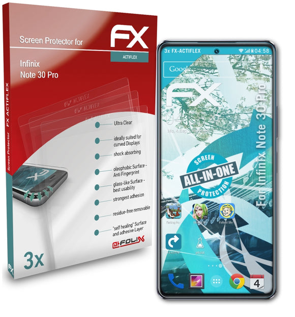 atFoliX FX-ActiFleX Displayschutzfolie für Infinix Note 30 Pro