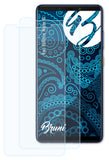 Schutzfolie Bruni kompatibel mit Infinix Note 6, glasklare (2X)