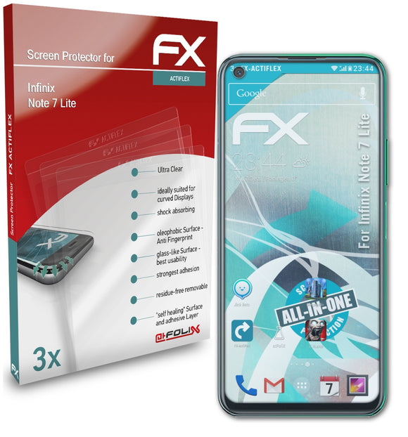 atFoliX FX-ActiFleX Displayschutzfolie für Infinix Note 7 Lite