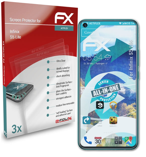 atFoliX FX-ActiFleX Displayschutzfolie für Infinix S5 Lite