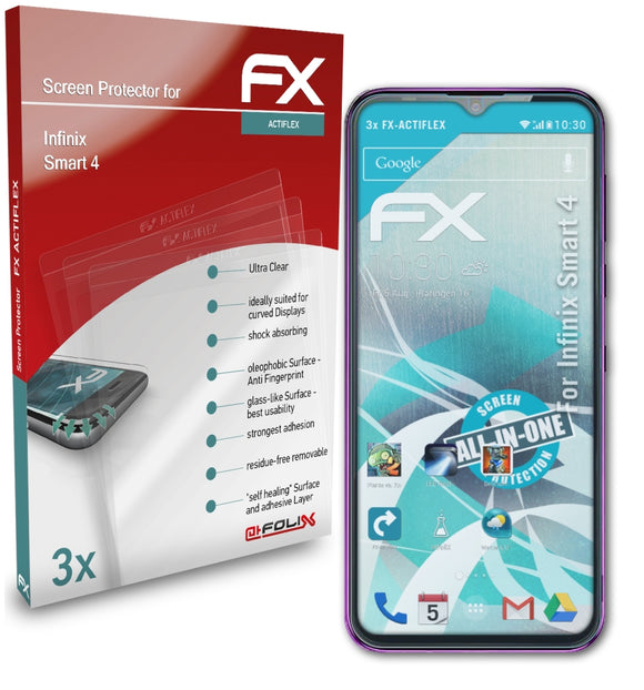 atFoliX FX-ActiFleX Displayschutzfolie für Infinix Smart 4