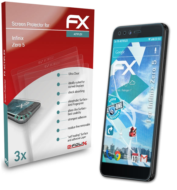 atFoliX FX-ActiFleX Displayschutzfolie für Infinix Zero 5