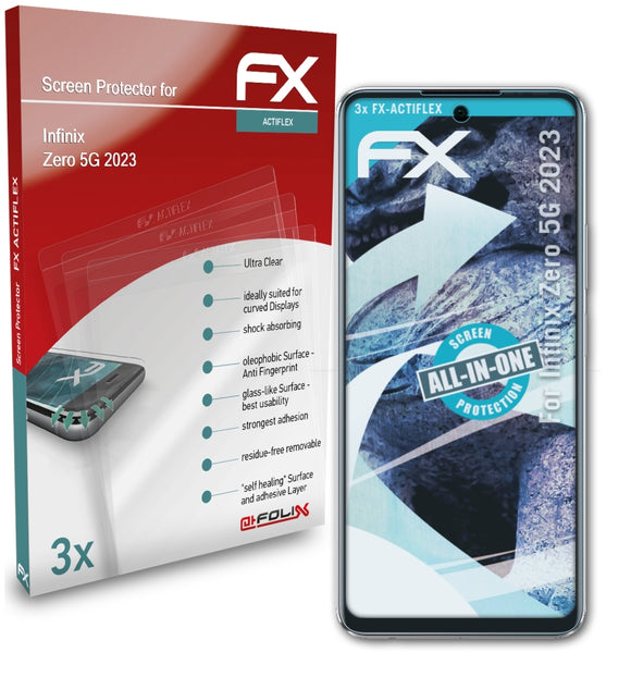 atFoliX FX-ActiFleX Displayschutzfolie für Infinix Zero 5G 2023
