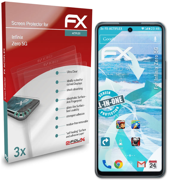 atFoliX FX-ActiFleX Displayschutzfolie für Infinix Zero 5G