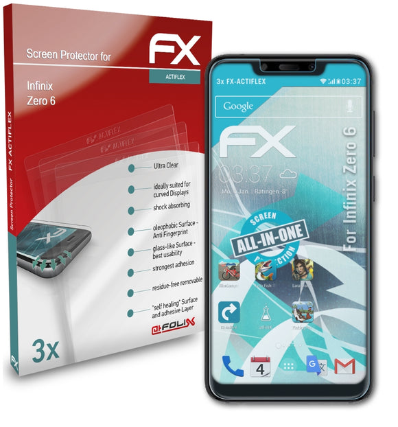 atFoliX FX-ActiFleX Displayschutzfolie für Infinix Zero 6