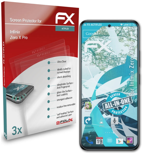 atFoliX FX-ActiFleX Displayschutzfolie für Infinix Zero X Pro