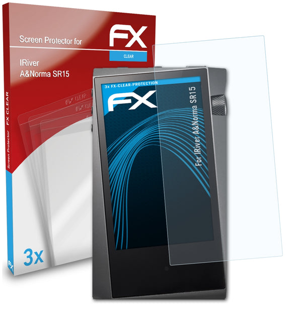 atFoliX FX-Clear Schutzfolie für IRiver A&Norma SR15