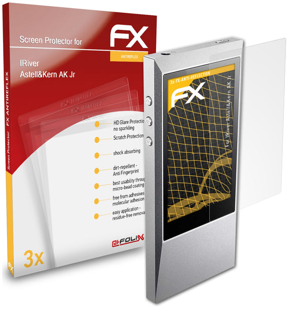 atFoliX FX-Antireflex Displayschutzfolie für IRiver Astell&Kern AK Jr