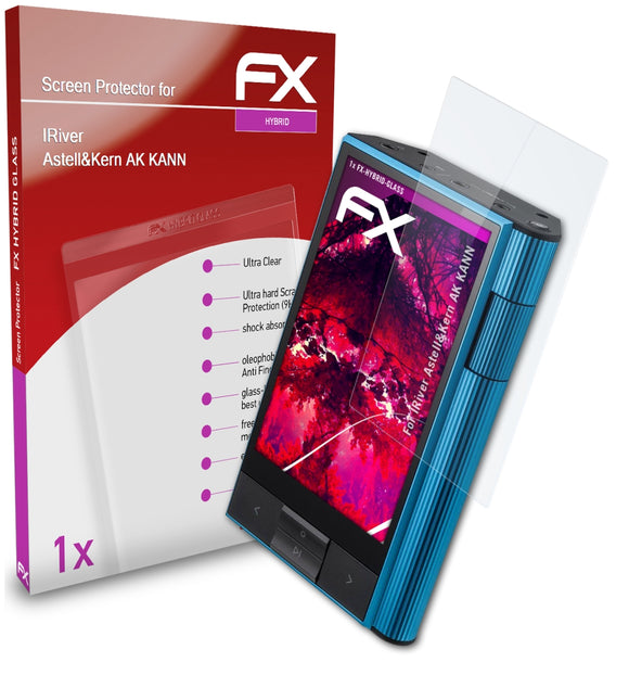 atFoliX FX-Hybrid-Glass Panzerglasfolie für IRiver Astell&Kern AK KANN