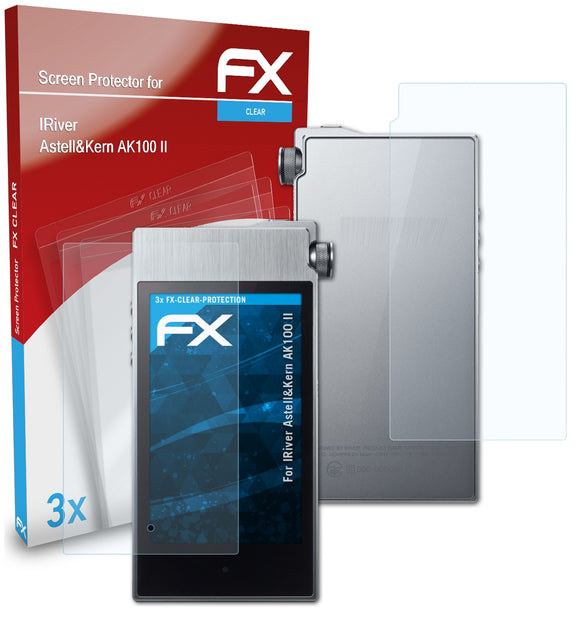 atFoliX FX-Clear Schutzfolie für IRiver Astell&Kern AK100 II