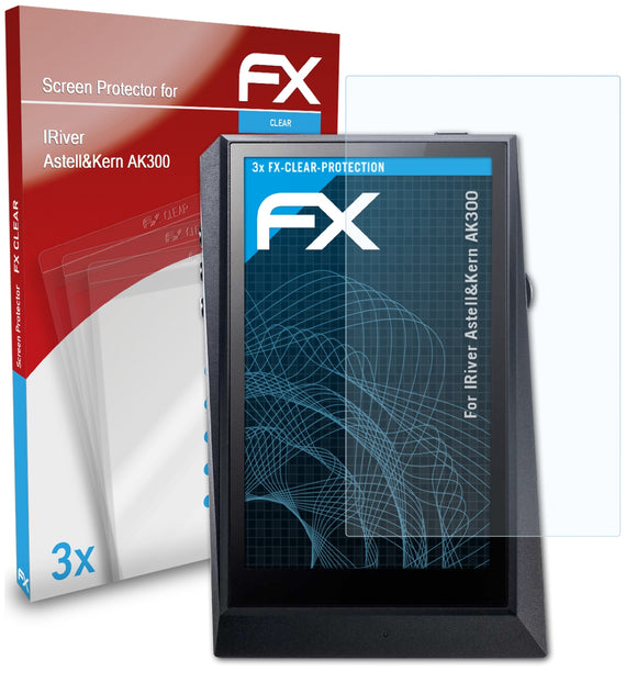 atFoliX FX-Clear Schutzfolie für IRiver Astell&Kern AK300