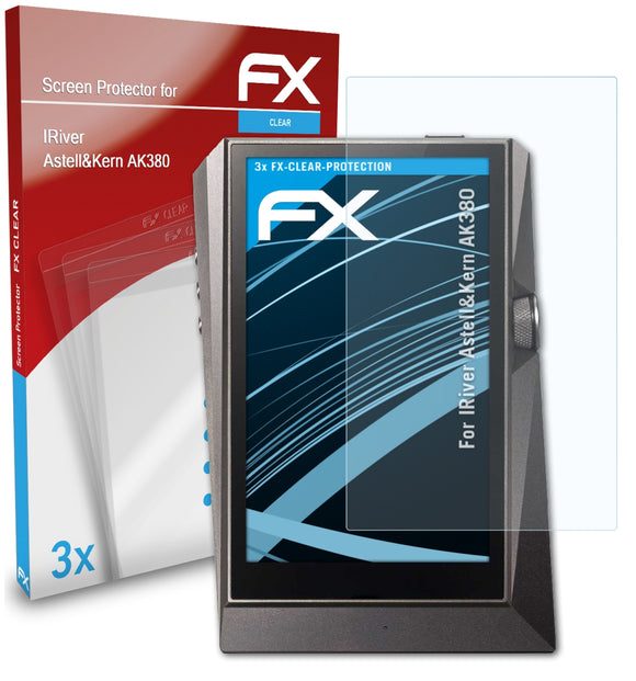 atFoliX FX-Clear Schutzfolie für IRiver Astell&Kern AK380