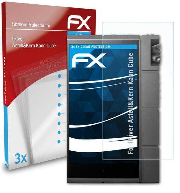 atFoliX FX-Clear Schutzfolie für IRiver Astell&Kern Kann Cube