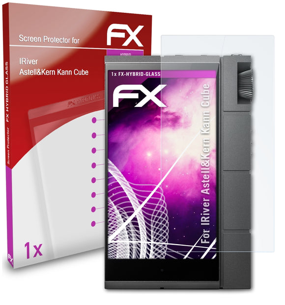 atFoliX FX-Hybrid-Glass Panzerglasfolie für IRiver Astell&Kern Kann Cube