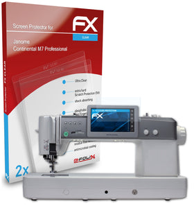 atFoliX FX-Clear Schutzfolie für Janome Continental M7 Professional