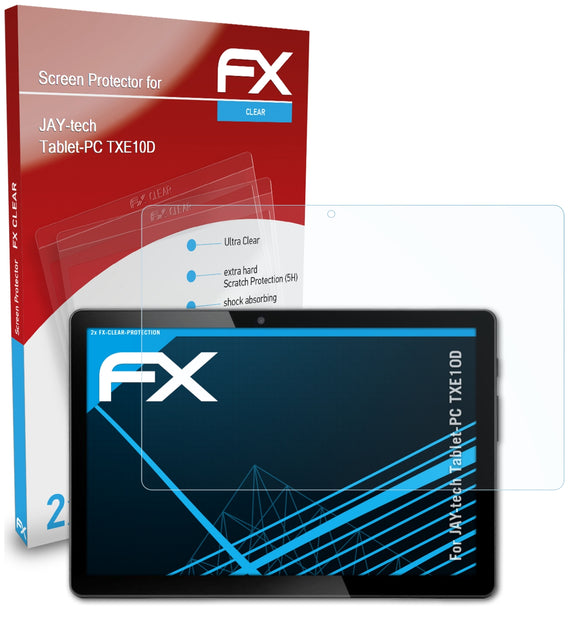 atFoliX FX-Clear Schutzfolie für JAY-tech Tablet-PC TXE10D