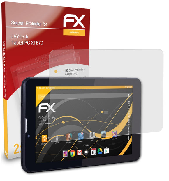 atFoliX FX-Antireflex Displayschutzfolie für JAY-tech Tablet-PC XTE7D