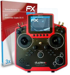 atFoliX FX-Clear Schutzfolie für Jeti Transmitter Duplex DS-12
