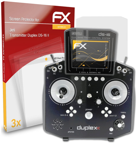 atFoliX FX-Antireflex Displayschutzfolie für Jeti Transmitter Duplex DS-16 II