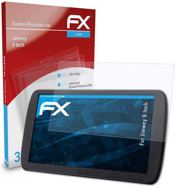 atFoliX FX-Clear Schutzfolie für Jimwey 9 Inch