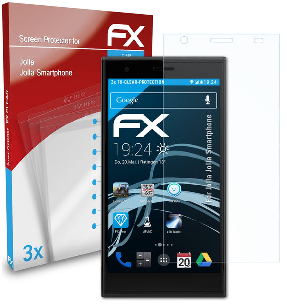 atFoliX FX-Clear Schutzfolie für Jolla Jolla Smartphone