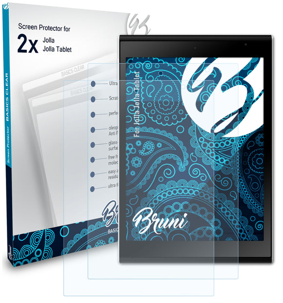 Bruni Basics-Clear Displayschutzfolie für Jolla Jolla Tablet