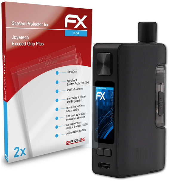 atFoliX FX-Clear Schutzfolie für Joyetech Exceed Grip Plus