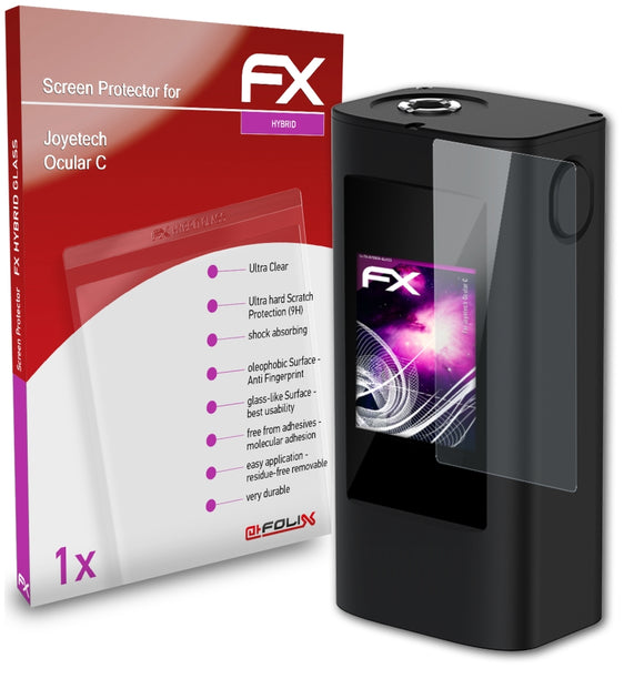 atFoliX FX-Hybrid-Glass Panzerglasfolie für Joyetech Ocular C