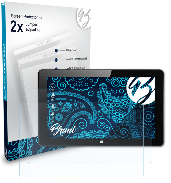 Bruni Basics-Clear Displayschutzfolie für Jumper EZpad 4s