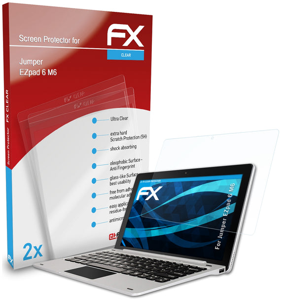 atFoliX FX-Clear Schutzfolie für Jumper EZpad 6 M6