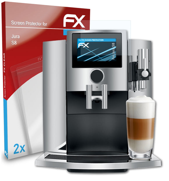 atFoliX FX-Clear Schutzfolie für Jura S8