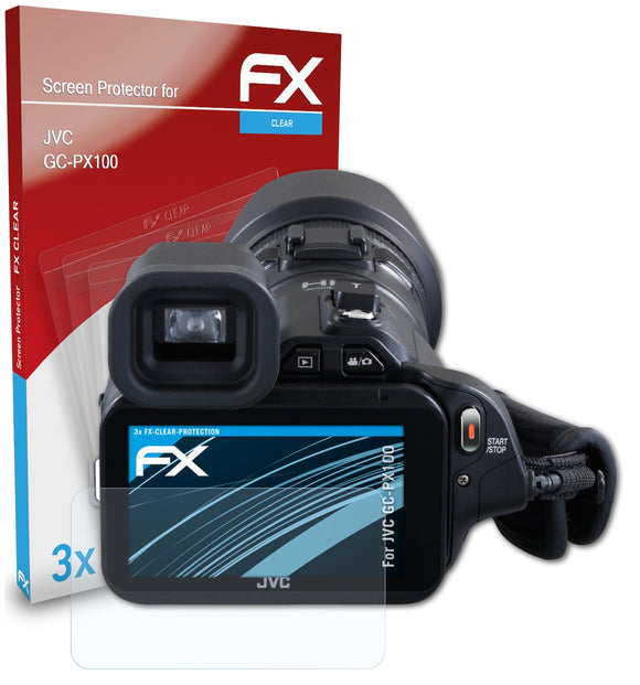 atFoliX FX-Clear Schutzfolie für JVC GC-PX100