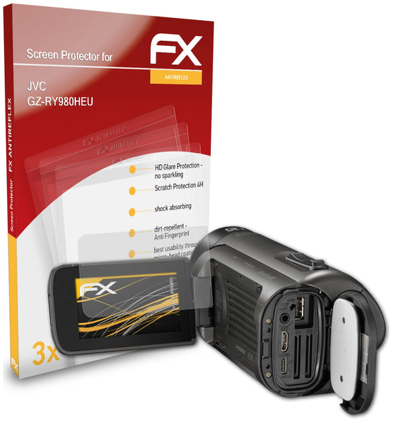 atFoliX FX-Antireflex Displayschutzfolie für JVC GZ-RY980HEU