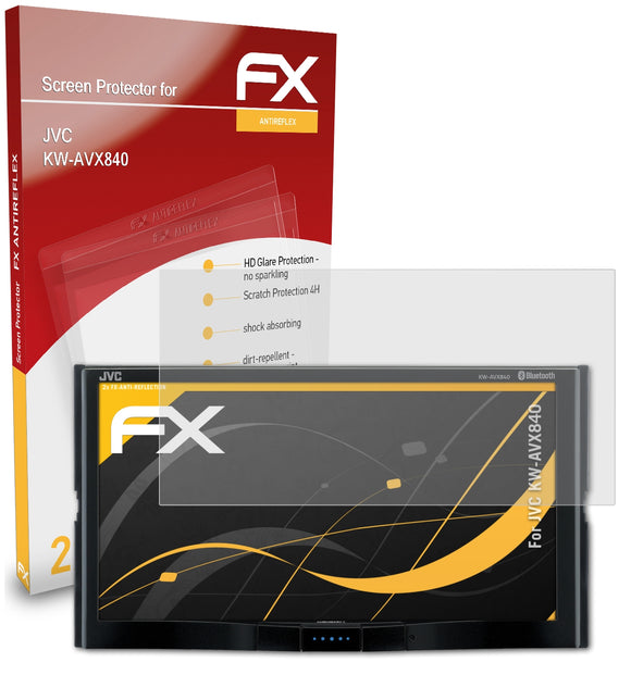 atFoliX FX-Antireflex Displayschutzfolie für JVC KW-AVX840