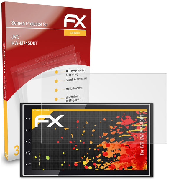 atFoliX FX-Antireflex Displayschutzfolie für JVC KW-M745DBT