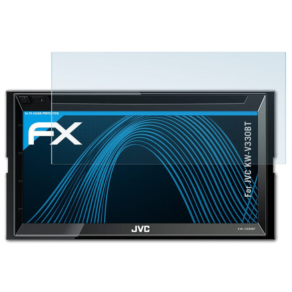atFoliX FX-Clear Schutzfolie für JVC KW-V330BT