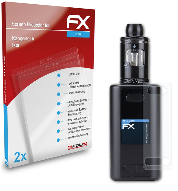 atFoliX FX-Clear Schutzfolie für Kangertech Iken