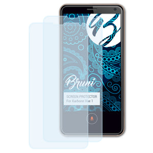 Bruni Basics-Clear Displayschutzfolie für Karbonn Vue 1