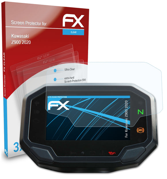 atFoliX FX-Clear Schutzfolie für Kawasaki Z900 (2020)