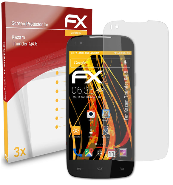 atFoliX FX-Antireflex Displayschutzfolie für Kazam Thunder Q4.5