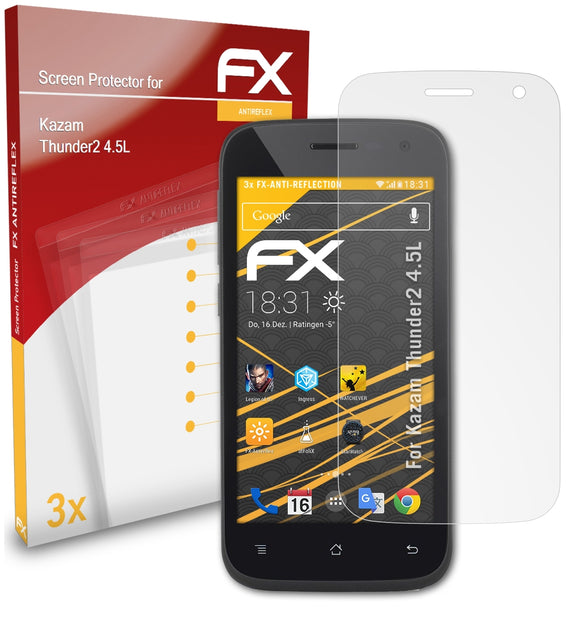 atFoliX FX-Antireflex Displayschutzfolie für Kazam Thunder2 4.5L