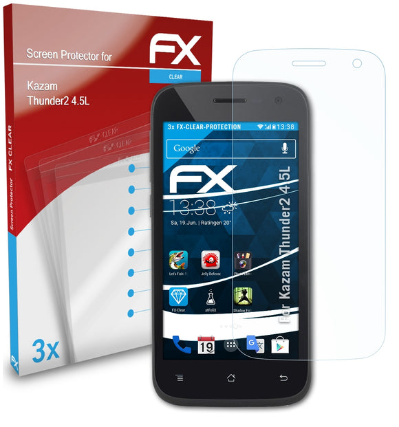 atFoliX FX-Clear Schutzfolie für Kazam Thunder2 4.5L