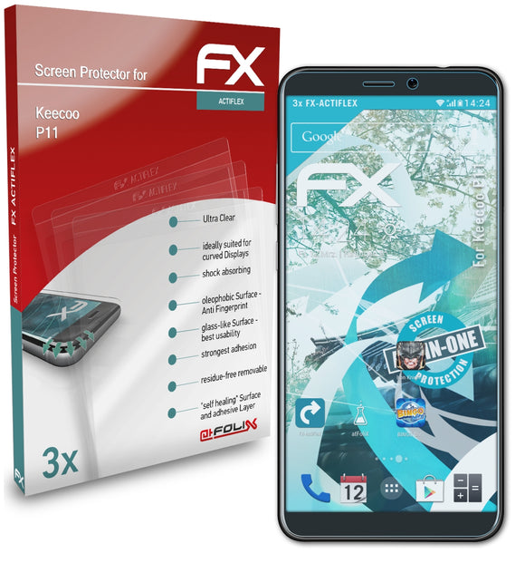 atFoliX FX-ActiFleX Displayschutzfolie für Keecoo P11