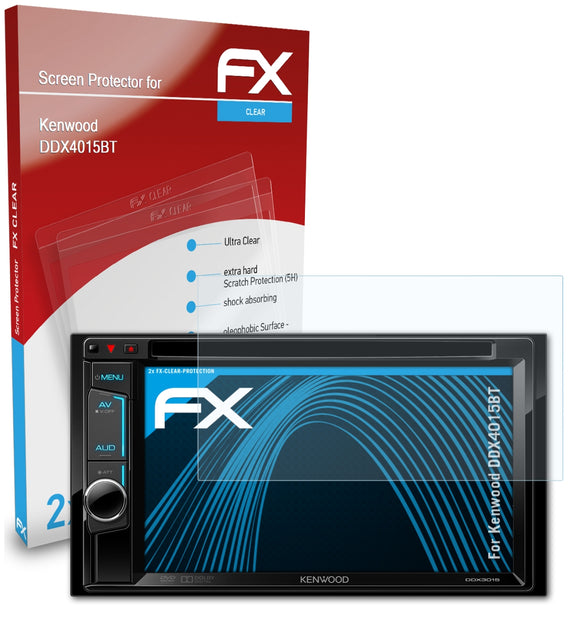atFoliX FX-Clear Schutzfolie für Kenwood DDX4015BT