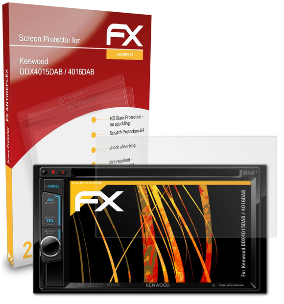 atFoliX FX-Antireflex Displayschutzfolie für Kenwood DDX4015DAB / 4016DAB