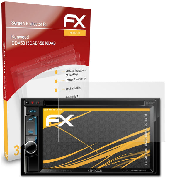 atFoliX FX-Antireflex Displayschutzfolie für Kenwood DDX5015DAB/-5016DAB