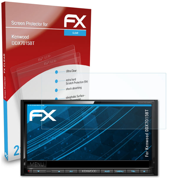 atFoliX FX-Clear Schutzfolie für Kenwood DDX7015BT