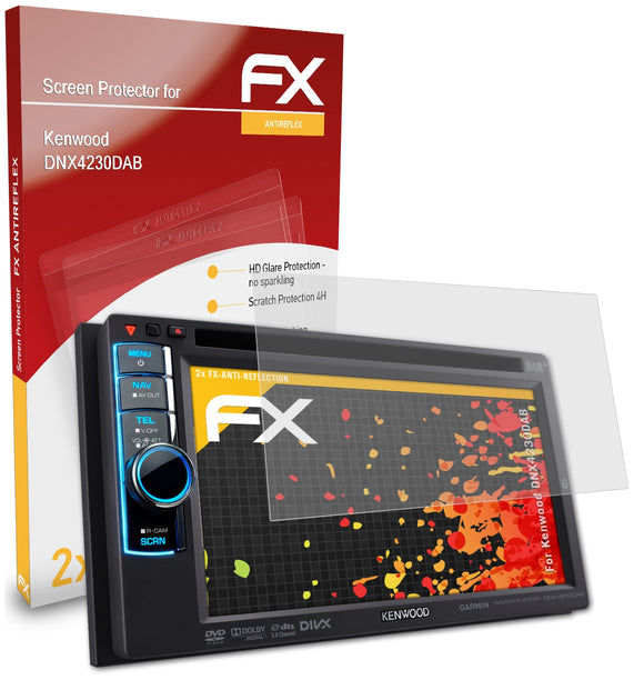 atFoliX FX-Antireflex Displayschutzfolie für Kenwood DNX4230DAB